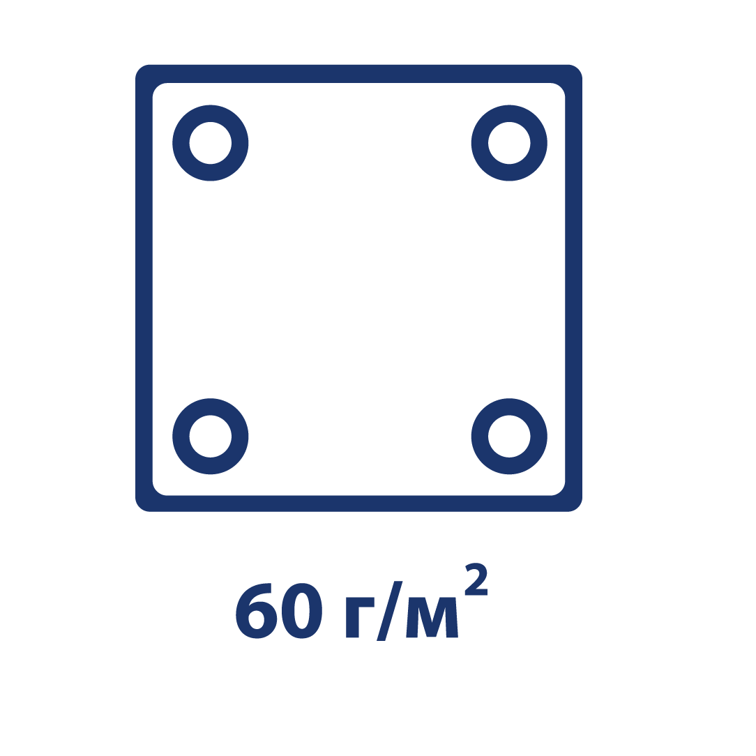 Плотность тента 60г/м2