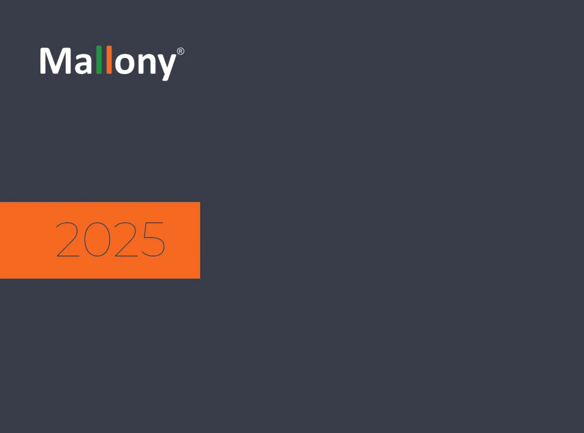 Новый электронный каталог Mallony на 2025 год.