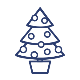 Елки маленькие декорированные